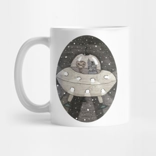 Cat lost in Space Mug